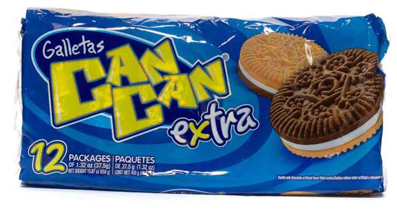 Can Can Extra Sandwich Cookies 12 Pack