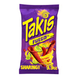 Takis Fuego Rolled Tortilla Chips Hot Chili Pepper y Lima con sabor artificial bolsa de 9.9 onzas