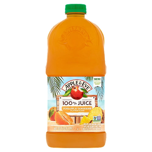 Mezcla con sabor a mandarina y piña de Apple &amp; Eve 100% jugo 64 fl oz