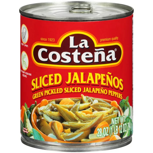 La Costeña Jalapeños Rebanados 28 Oz