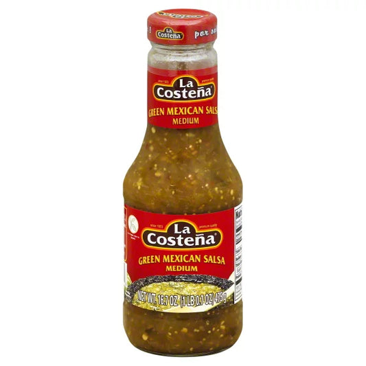 La Costena Verde Salsa Mexicana Mediana 16.7 oz