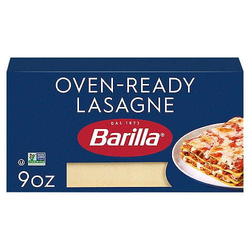 Barilla Pasta de lasaña lista para horno 9 oz