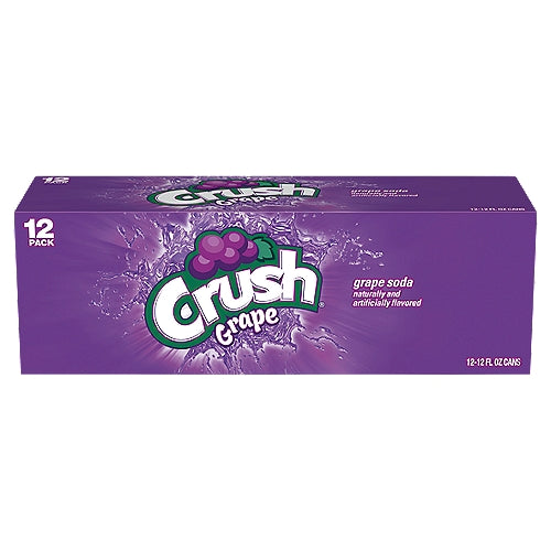 Crush Grape Soda 12 fl oz 12 count