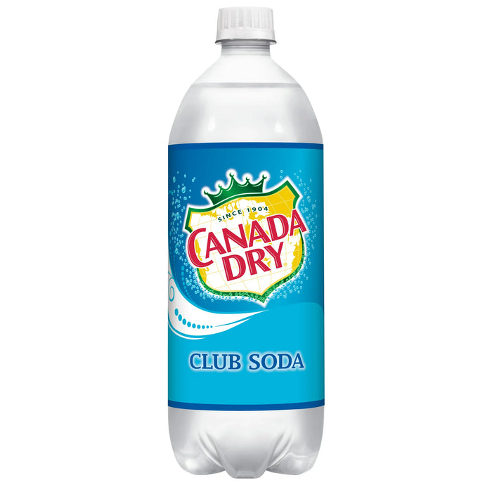 Canada Dry Club Soda 1 L bottle