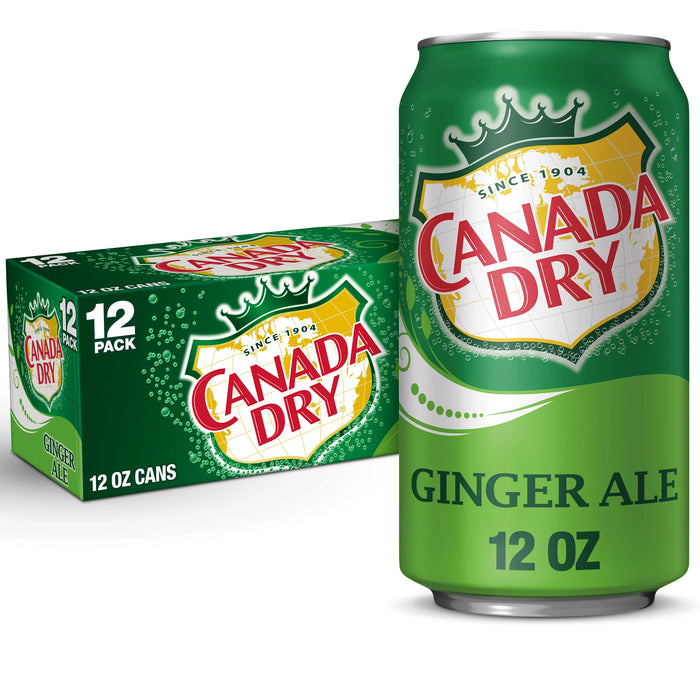 Canada Dry Ginger Ale Soda 12 fl oz cans 12 pack