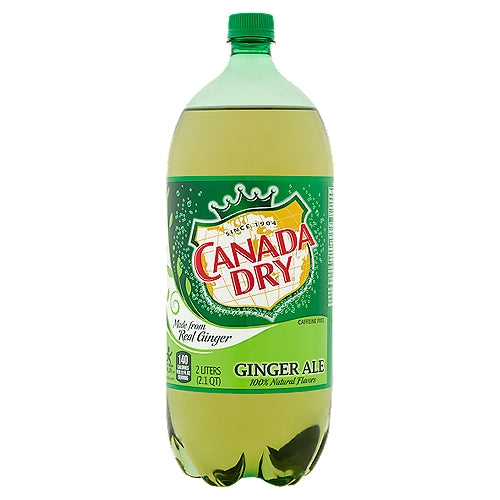 Canada Dry Ginger Ale Soda Pop 2 L bottle