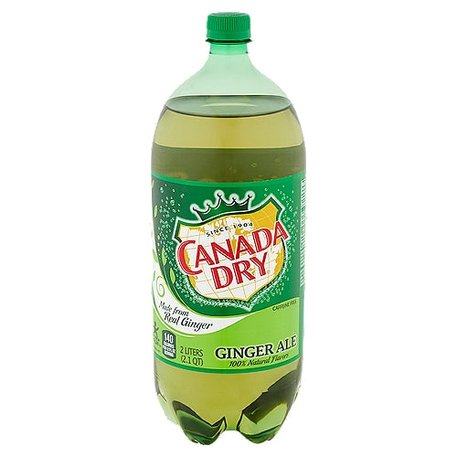 Canada Dry Ginger Ale Soda Pop botella 2 L