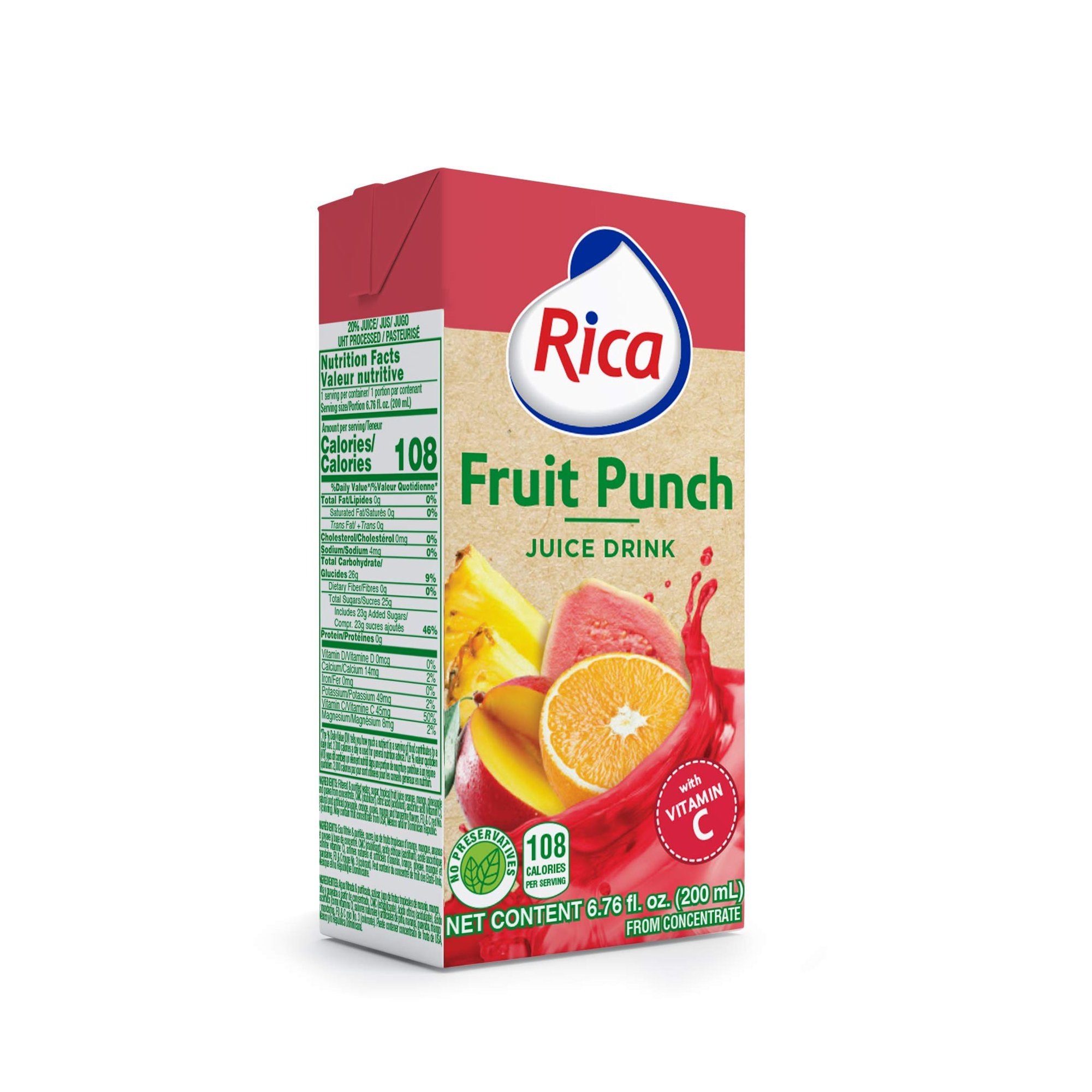 Jugo Rica 200 ml (Ponche de Frutas)