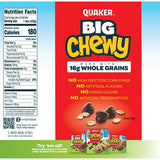 Quaker Big Chewy Granola Bars 60% Larger Chocolate Chip (5 Pack)