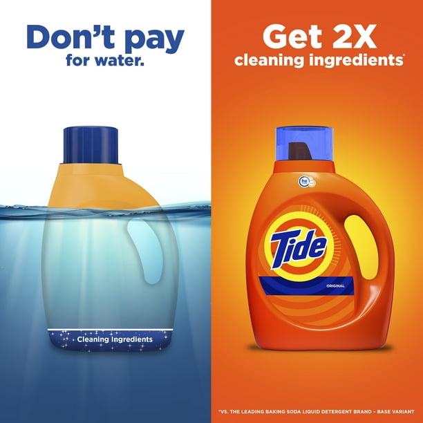 Tide Liquid Laundry Detergent Original 80 Loads 115 fl oz HE Compatible
