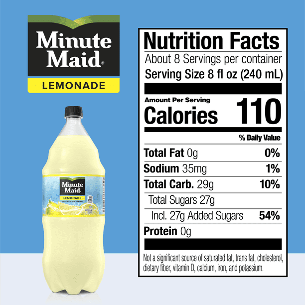 Minute Maid Limonada Real Fruit Juice Botella de 2 litros