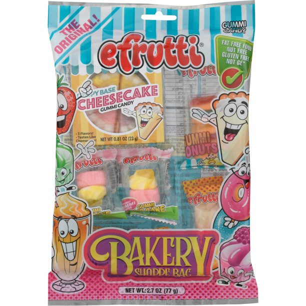 efrutti Gummi Candy Bakery Shoppe Theme Bag 2.7 oz.