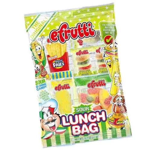 efrutti Gummi Sour Bolsa de almuerzo 2.7 oz.