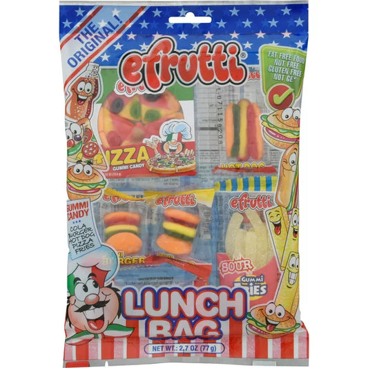 E Frutti Bolsa de Almuerzo Gummy Candy 2.7 oz.