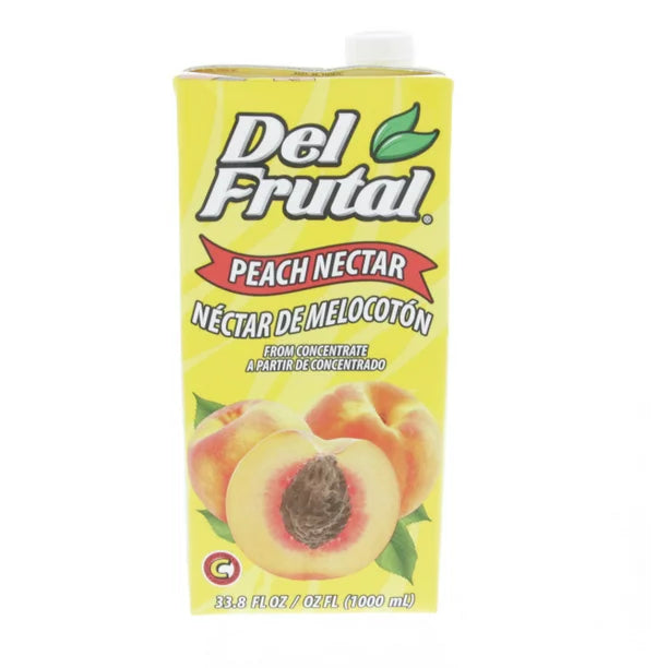 Del Frutal Peach Nectar Concentrate 1000ml - Concentrado de jugo de melocoton (Pack of 1)