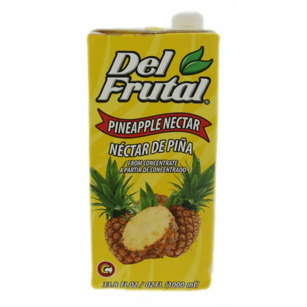 Del Frutal Pineapple Nectar Concentrate 1000ml - Concentrado de Jugo de Pina (Pack of 1)