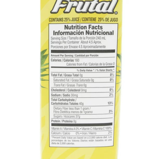 Del Frutal Pineapple Nectar Concentrate 1000ml - Concentrado de Jugo de Pina (Pack of 1)