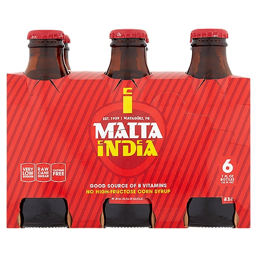 Malta India Malta Bebida 7 fl oz 6 unidades