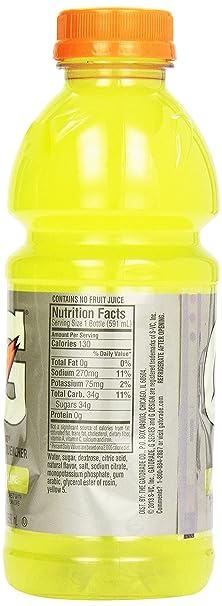 Gatorade Thirst Quencher Lemon Lime 20 Fl Oz