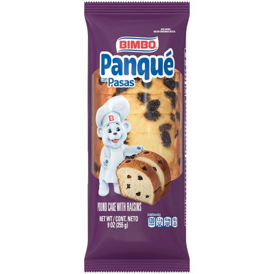 Bimbo Panque Con Pasas Raisin Pound Cake 8.99 oz