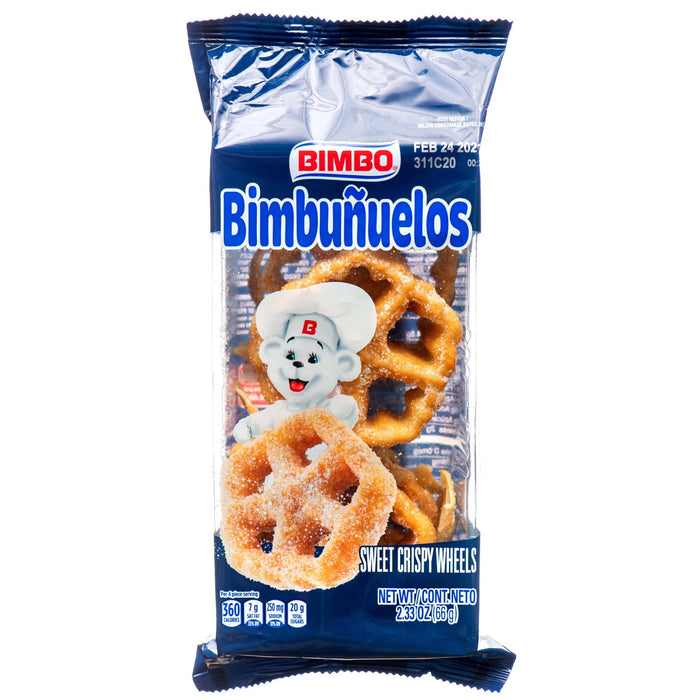 Bimbo Bimbunuelos Crispy Wheels Pastry 2.33 oz 2.3 oz