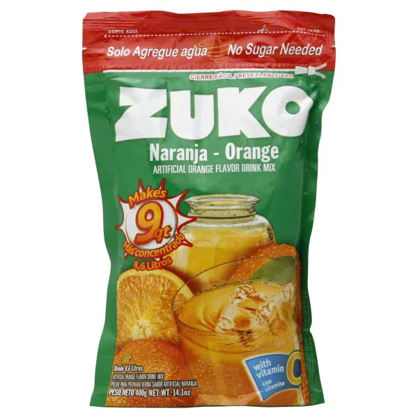 Mezcla de bebida de naranja Zuko 14.1 oz