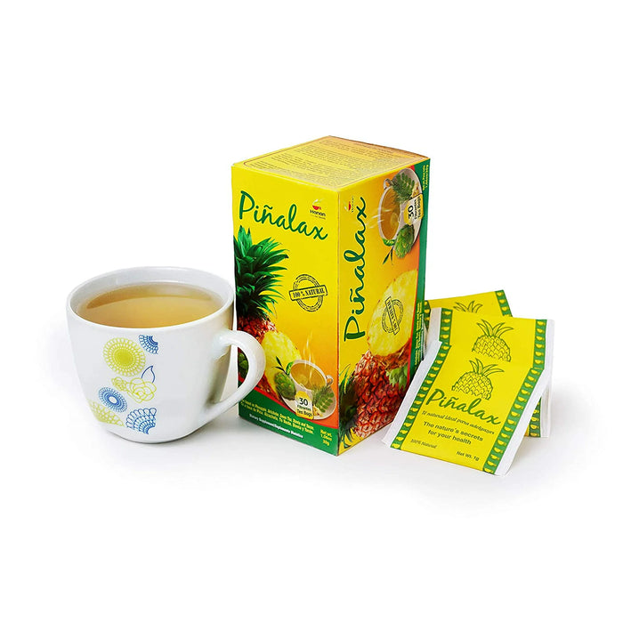 Té de hierbas PINALAX | Mezcla de piña 100% natural | 30 bolsitas de té | Ayuda naturalmente a promover una buena digestión y mantener un peso corporal saludable