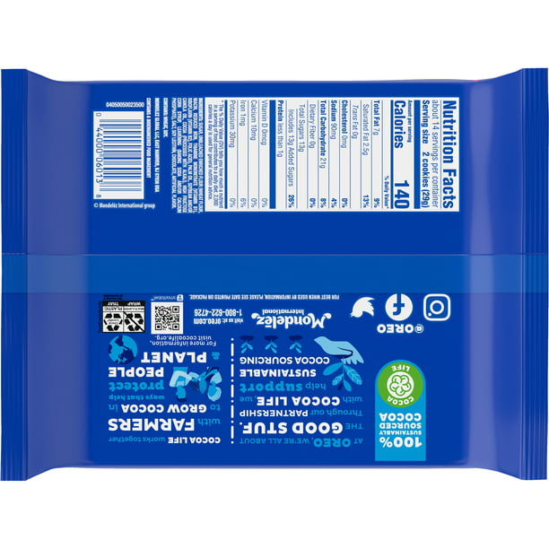 OREO Double Stuf Chocolate Sandwich Cookies 14.03 oz
