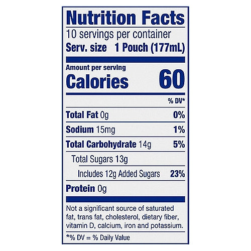 Capri Sun Strawberry Kiwi Juice Box Bolsas 10 ct Caja 6 fl oz Bolsas