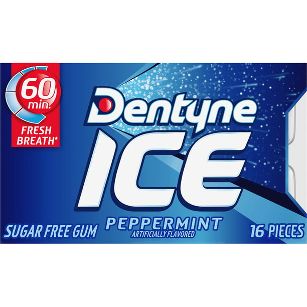 Dentyne Ice Peppermint Sugar Free Gum 16 pc