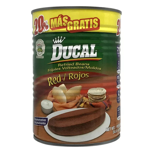 Ducal Refried Red Beans 34.8 OZ