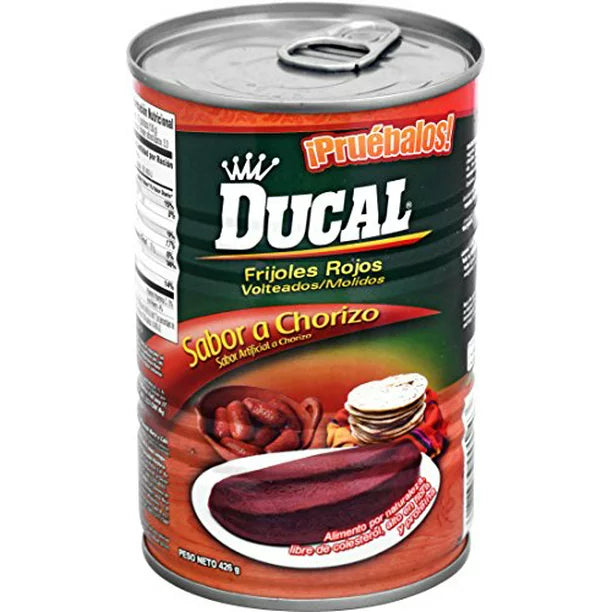 Ducal Refried Red Beans Chorizo Flavored 15 oz