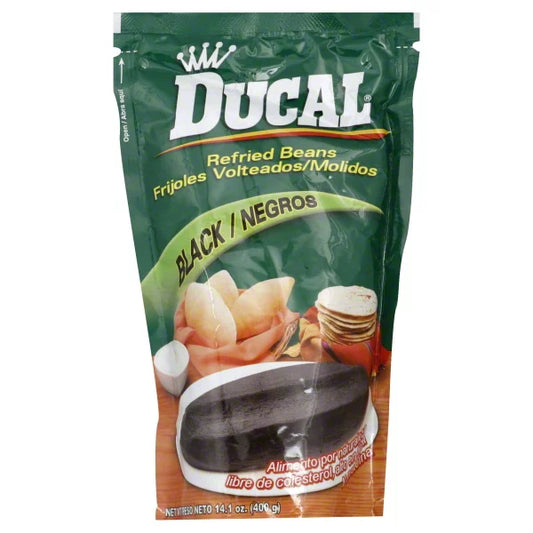DUCAL Frijoles Refritos Negros 14.1 oz