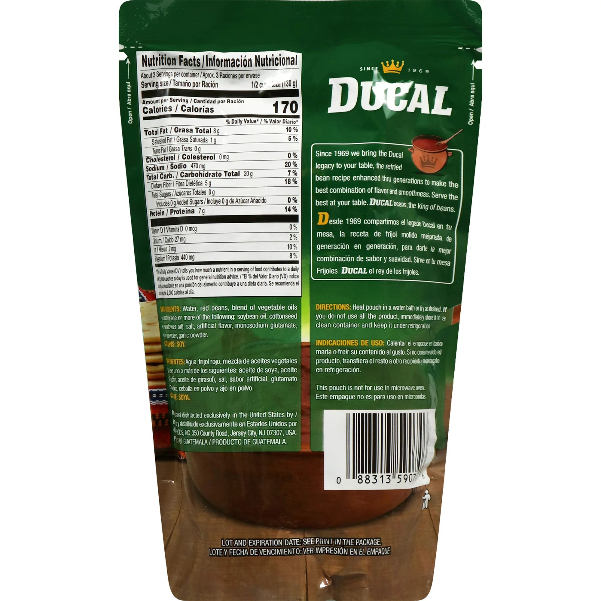 Ducal Red Refried Doy 14.1oz