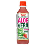 OKF Farmers Aloe Drink Strawberry 16.9 Fl Oz
