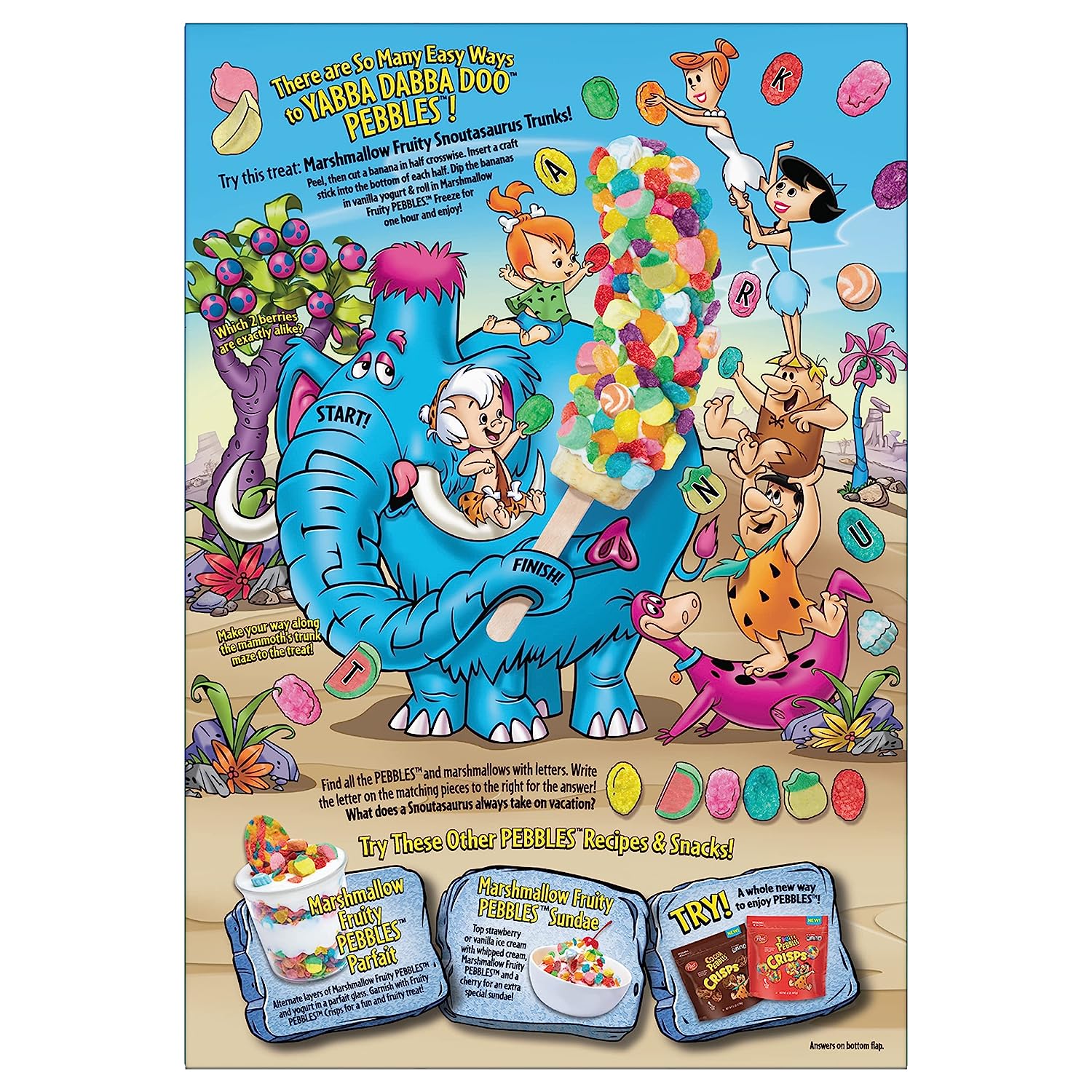 Cereal Post Marshmallow Fruity Pebbles 11 oz. Caja