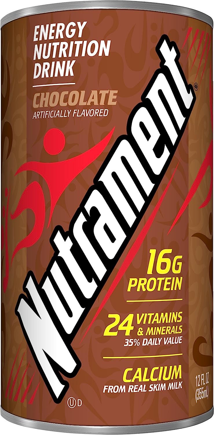 Nutrament Chocolate Energy Nutrition Drink 12 FL OZ