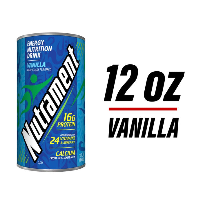 Nutrament Bebida nutritiva energética de vainilla 12 FL OZ