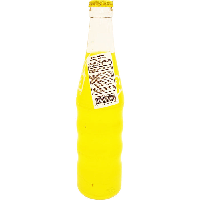 Rica Pineapple Flavor Drink 12 oz - Refresco de Pina (Pack of 1)