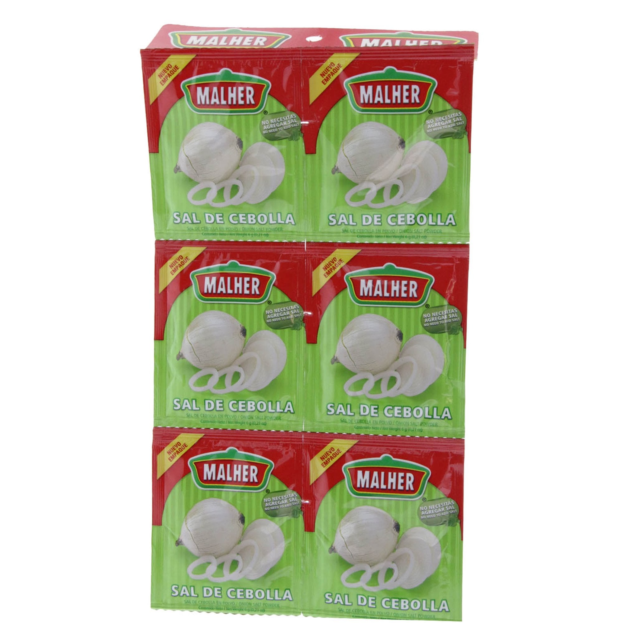 Malher Onion Salt 12 Packets - Sal De Cebolla (Pack of 1)
