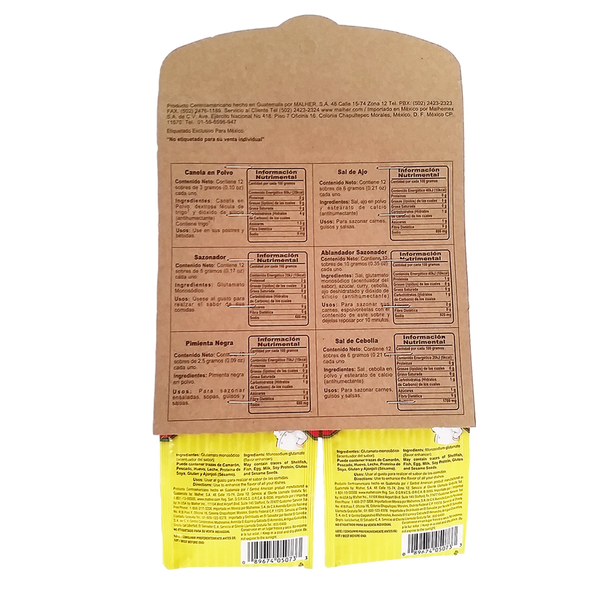 Malher Seasoning-Saborin 0.17 oz - Sazonador (Paquete de 1)