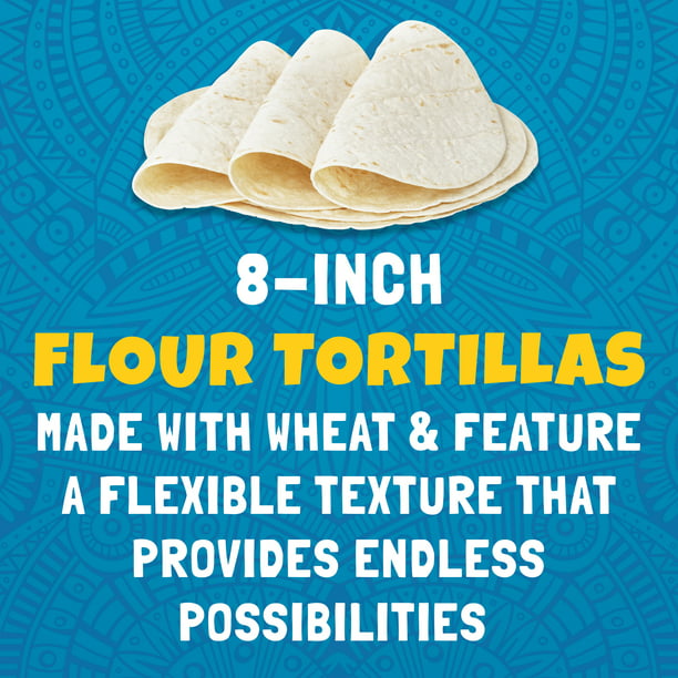 Ortega Flour Tortillas Kosher 10 Count 14.3 oz