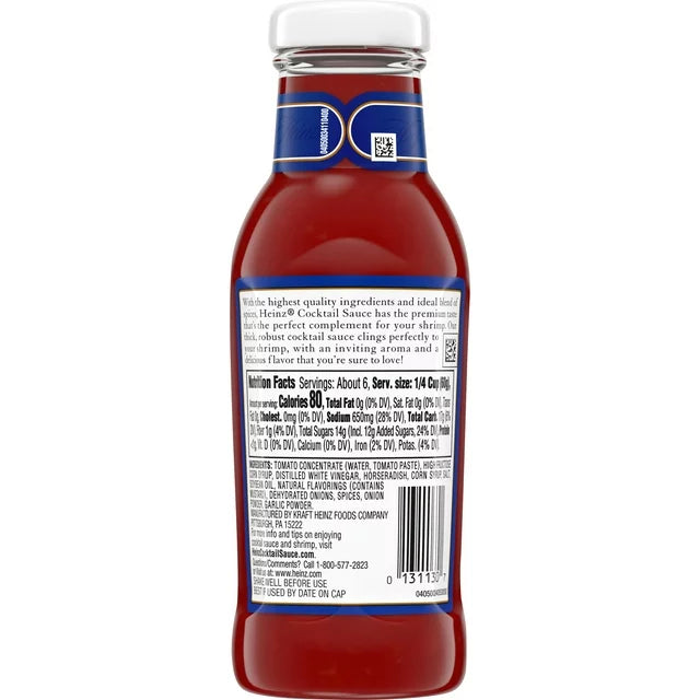 Heinz Original Cocktail Sauce 12 oz Bottle
