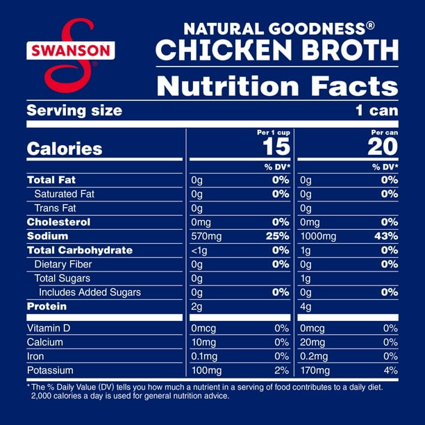 Caldo de pollo Swanson Natural Goodness 14.5 oz