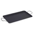 Imusa 17" x 10" Nonstick Double Burner Griddle with Metal Handles Black