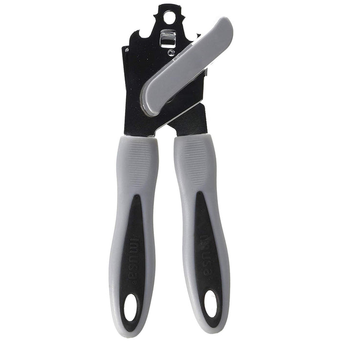 Imusa Grey Manual Can and Bottle Opener with Ergonomic Handle