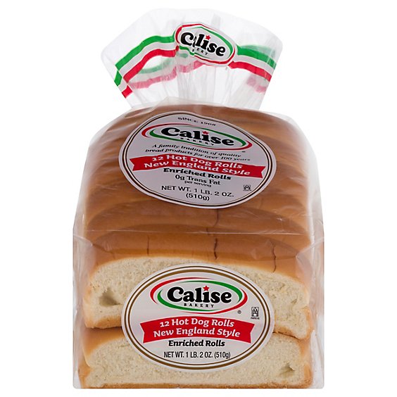 Calise Hot Dog Rolls 12 Ct