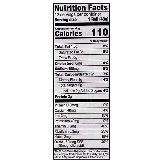 Calise Hot Dog Rolls 12 Ct