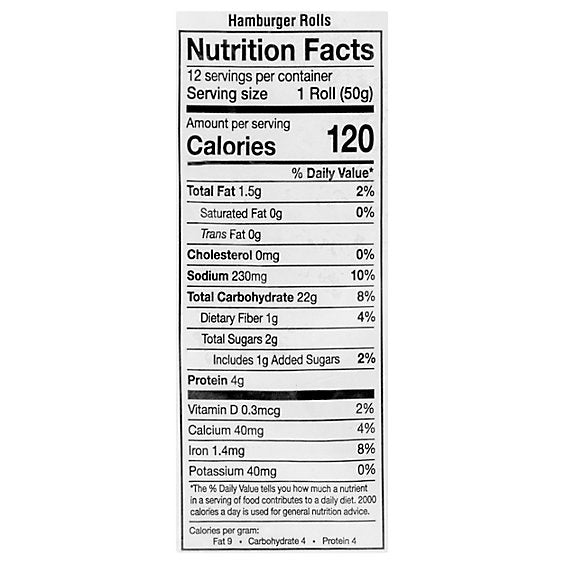 Calise Hamburger Rolls 21 oz