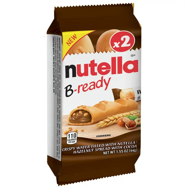 Crispy Wafer Filled with Nutella Hazelnut Spread 1.55oz (44g.)